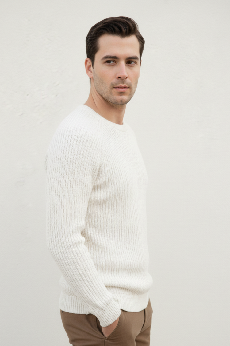 Knitted Crew-Neck Sweaters