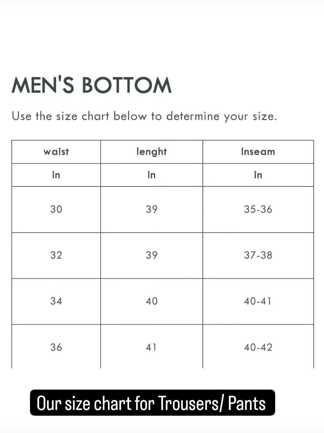 Men's Jet Black Gurkha Trouser